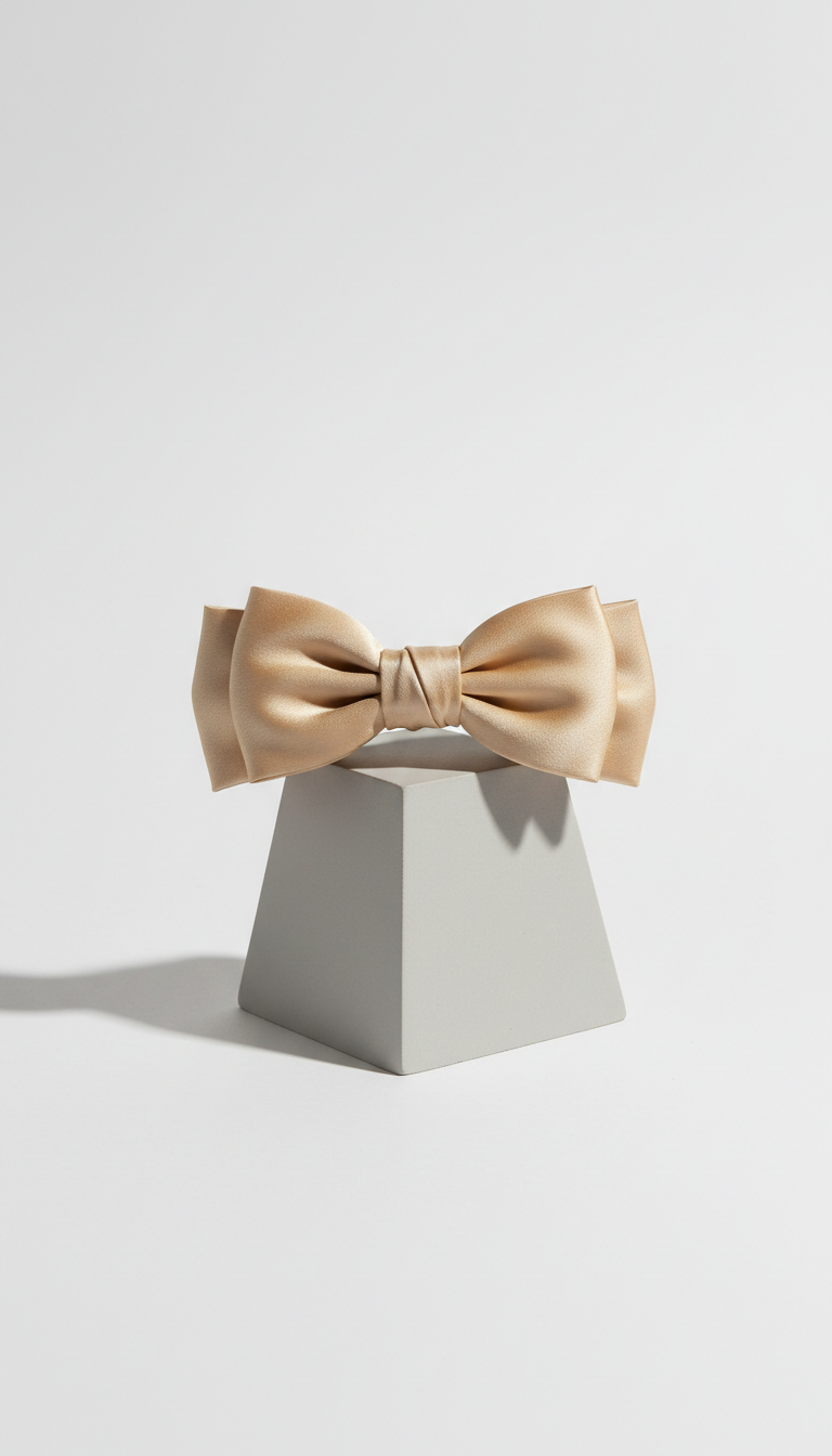Light Gold Silk Hair Clip